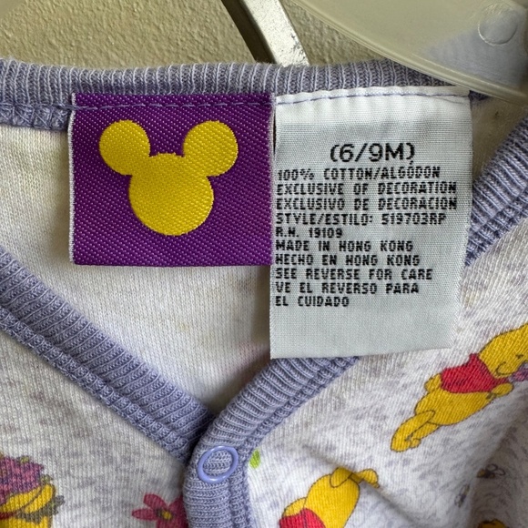 90s Vintage Disney Winnie the Pooh Baby Bodysuit (6-9M) - Picture 6 of 11